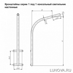 Кронштейны приставные настенные