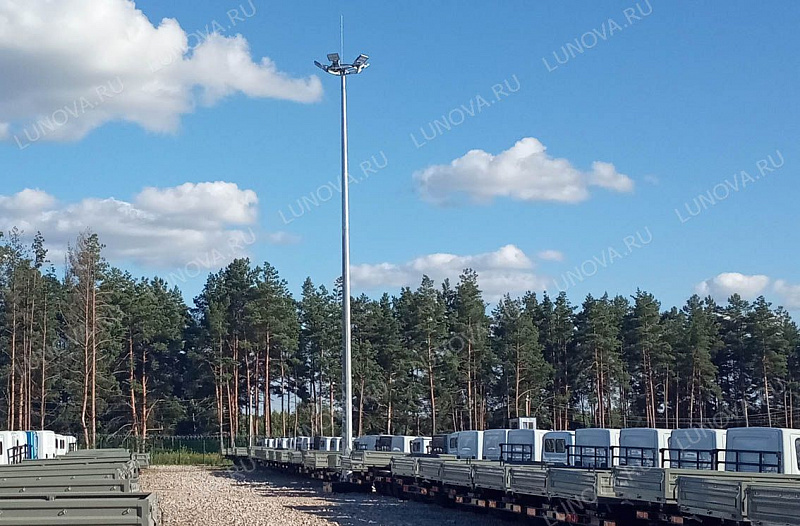 Мачта освещения со стационарной короной МГФ-25-СК